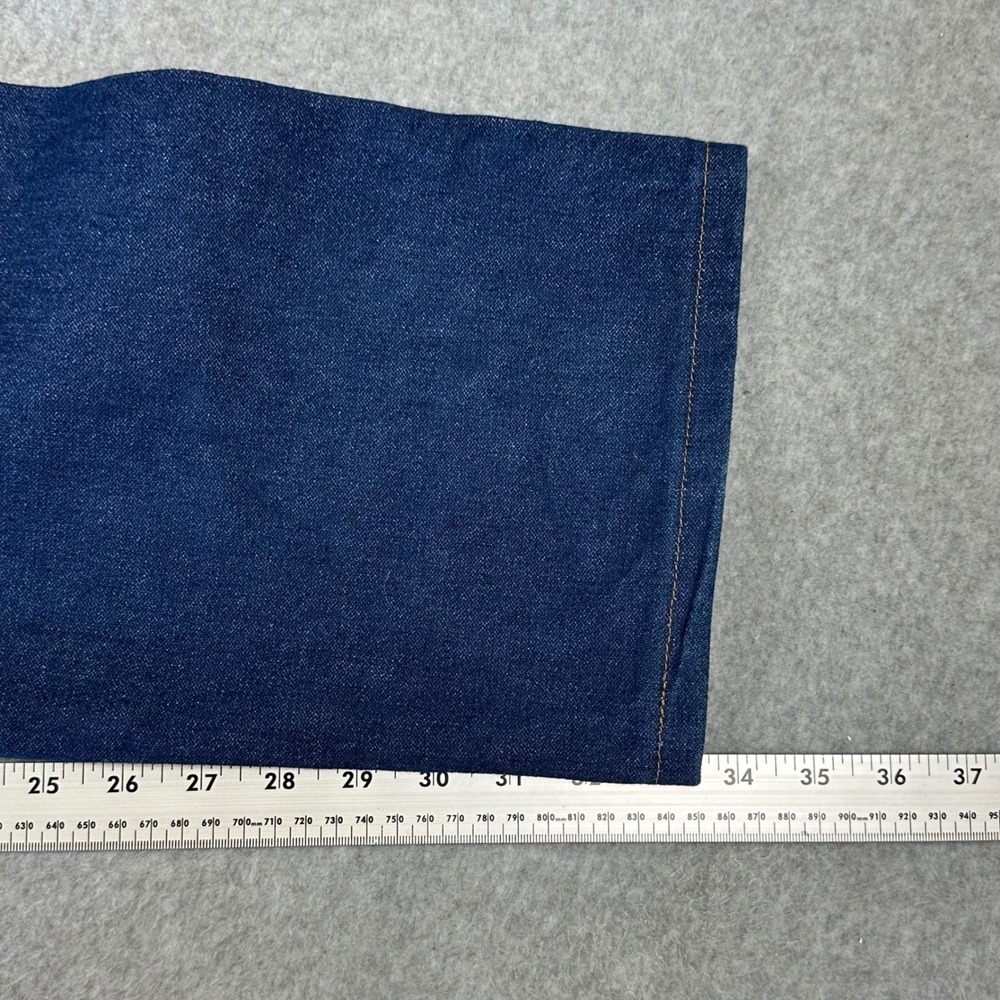 Wrangler Y2K 13MWZ Cowboy Cut Mens Jeans 36x34 Indigo Blue Straight Leg Denim - Picture 9 of 12